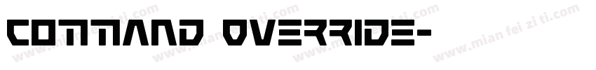 Command Override字体转换